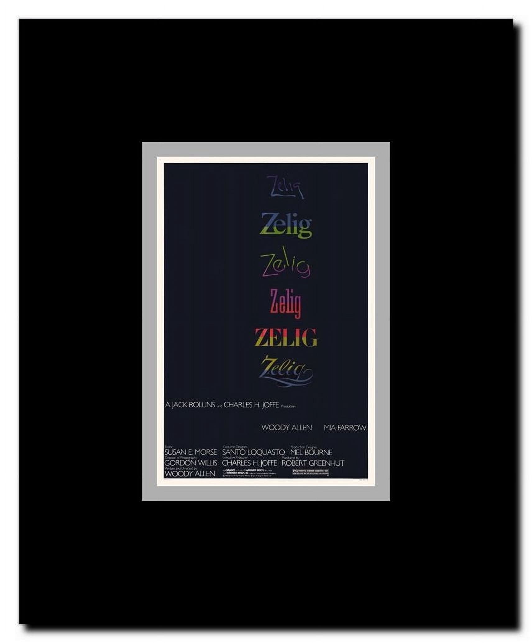 Zelig Framed Movie Poster
