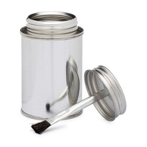 Zelikovitz Glue Pot 4oz Metal with brush-in-cap