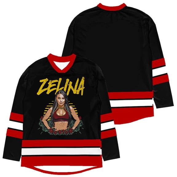 Zelina Vega Merch Pic Jersey V-Neck Sweatshirts Cosplay Women Men Fashion Winter Long Sleeve Y2K Top