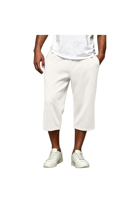 Men's Pants Mens Work Pants Water Resistant Drawstring Waist Utility Pockets Straight Leg Loose Fit Quick Dry Relaxed Fit Comfortable Fit Zipper Fly Pull On Design