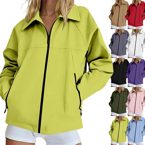 Zeliretfy Rain Jacket for Women Waterproof Lightweight Windbreaker Jacket with Hood Packable Raincoat with Pockets