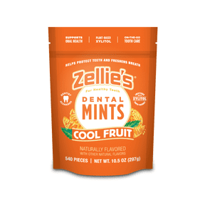 Zellies Xylitol Breath Mints, Cool Fruit Flavor, Single Pouch, 540 Count