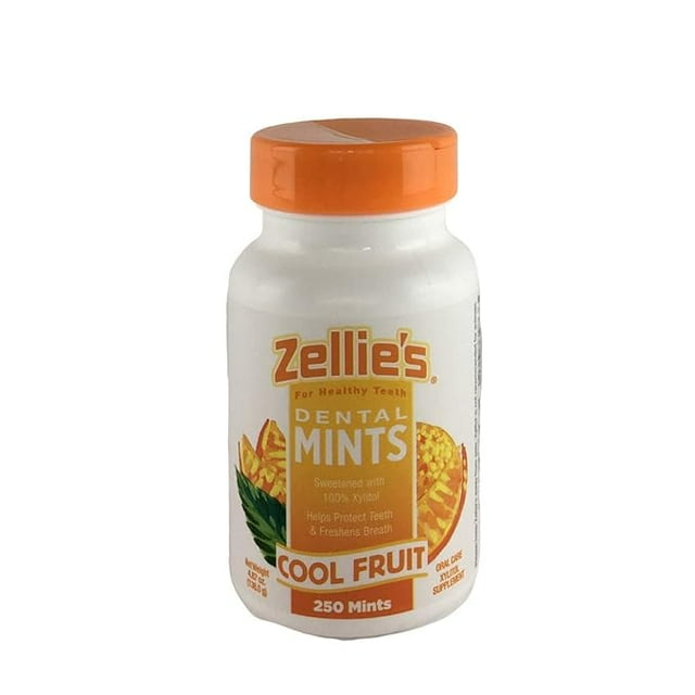 Zellie's 100 Xylitol Sugar Free Cool Fruit Mints Breath Mints Non