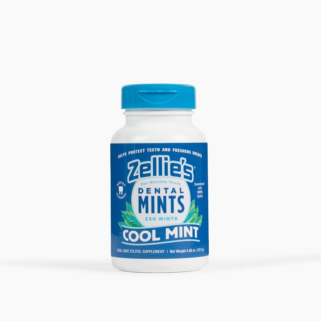 Zellie's Cool Mint Xylitol Mints Jar 250 Ct