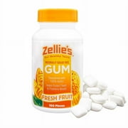 Zellie's Fresh Fruit Xylitol Gum Jar 100 Ct