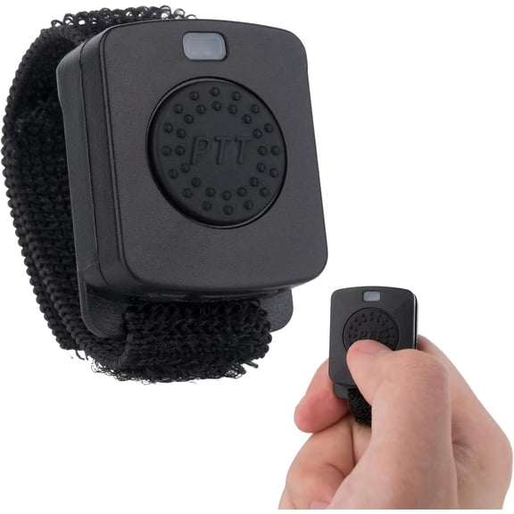 Bluetooth PTT Button, Wireless Push to Talk Switch for Zello iOS & Android Walkie Talkie Apps, Waterproof Hands-Free Remote for Motorcycle & Bike Riding, Compatible with GroupTalk, TASSTA