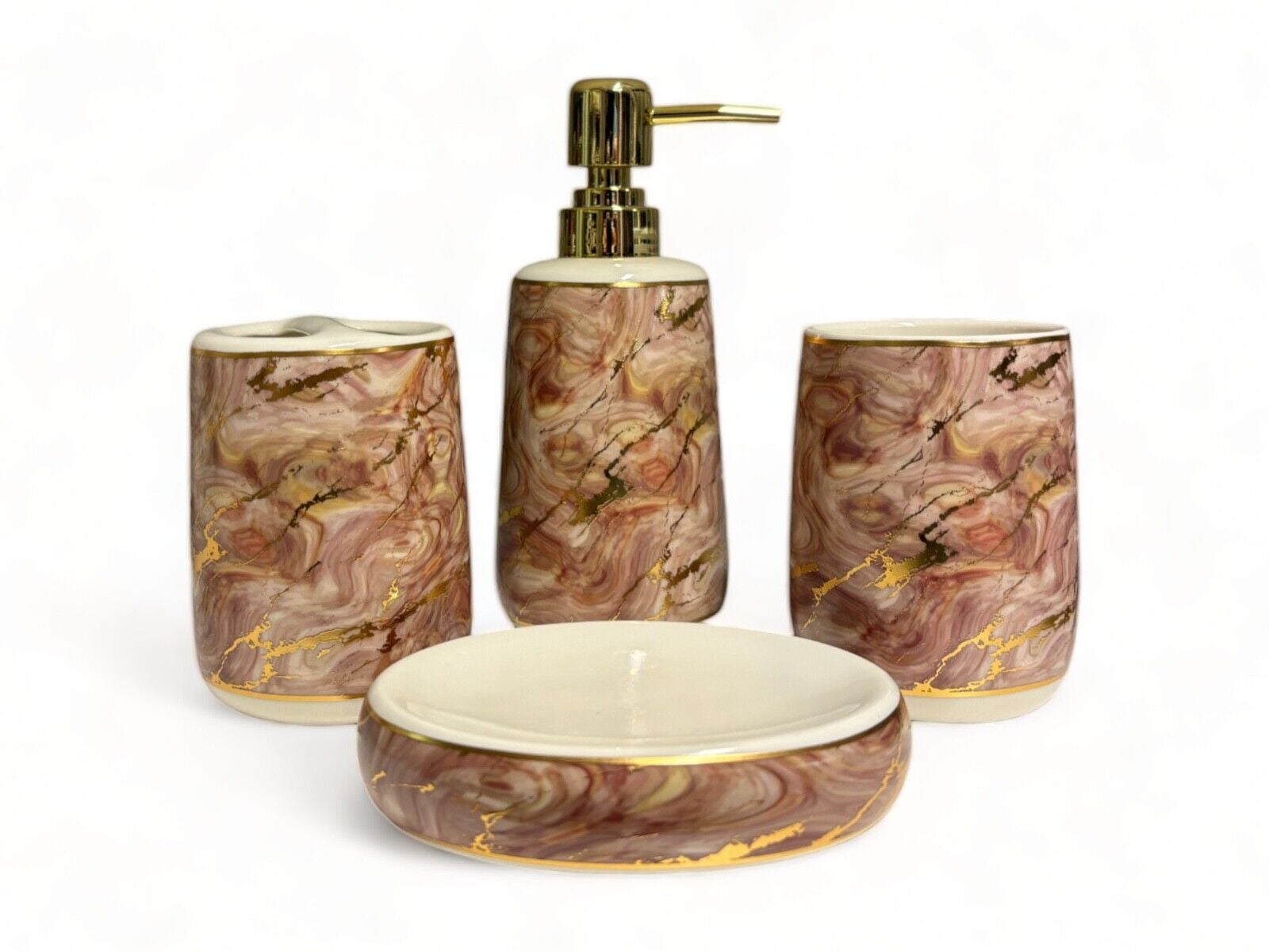 Aazon.co: PYZX-HOE Glass Bathroo Accessories Set - Luxury 5 Pc Aazon.co: PYZX-HOE Glass Bathroo Accessories Set - Luxury 5 Pc