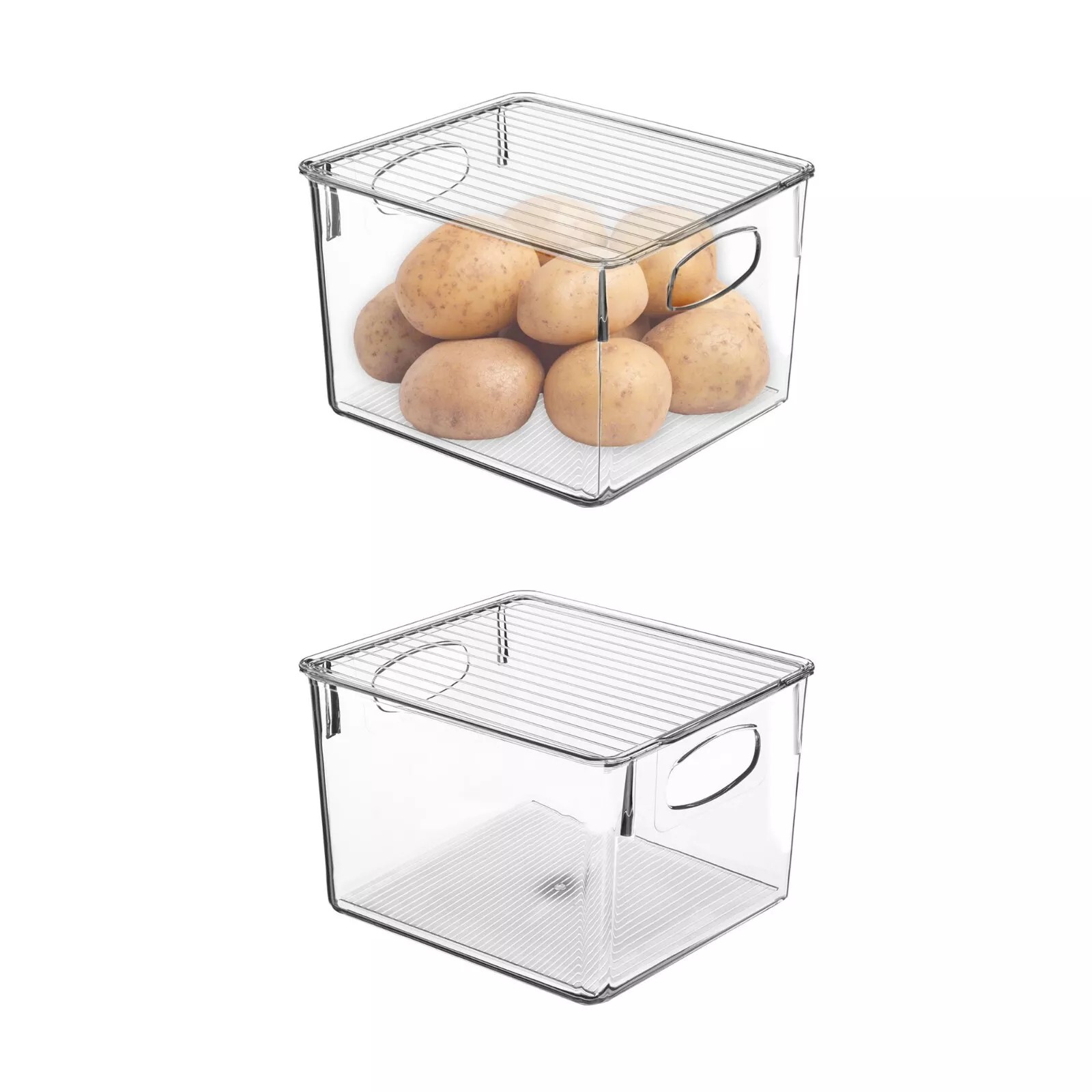 ZeloraGildan Clear Plastic Storage Bins w Lid Containers for Organizing