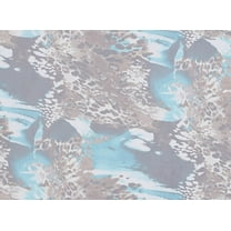 Zelouf Abstract Leopard Print On Mjc , Sewing, DIY, Crafts Fabric by the Yard, Teal/brown, 3 Yard