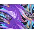 thumbnail image 1 of Zelouf Abstract Paisley & Animal Print On Charmeuse  , Sewing, DIY, Crafts Fabric by the Yard, Purple, 20 Yard, 1 of 2