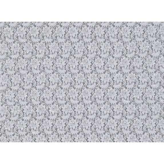 Zelouf Adored Trans Scallops Lace , Sewing, DIY, Crafts Fabric by the Yard, Ivory, 3 Yard