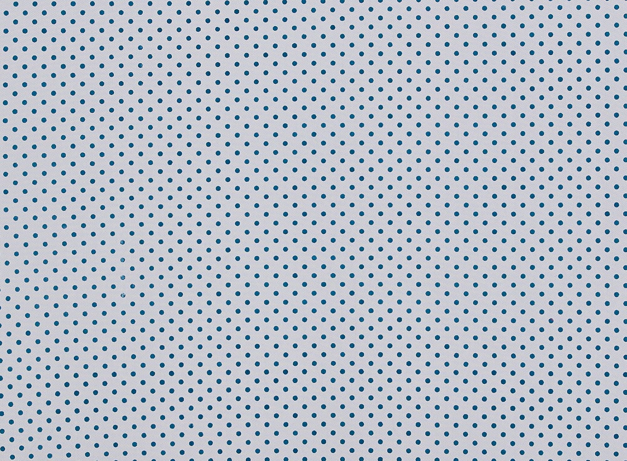 Zelouf Allover Dot Felt On Tulle  , Sewing, DIY, Crafts Fabric by the Yard, Black/teal, 7 Yard