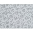 thumbnail image 1 of Zelouf Allover Flower Flock & Glitter Dots On Iri. Organza  , Sewing, DIY, Crafts Fabric by the Yard, Steel Diamond, 3 Yard, 1 of 2