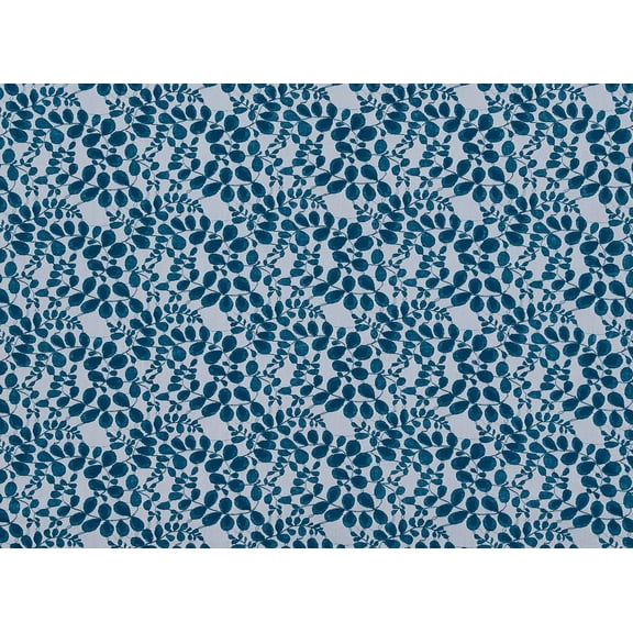 Zelouf Allover Garden Embrodiery , Sewing, DIY, Crafts Fabric by the Yard, 444 Teal, 7 Yard