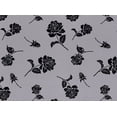 thumbnail image 1 of Zelouf Allover Rose Flock W/etched Glitter On Tulle  , Sewing, DIY, Crafts Fabric by the Yard, Blk/voilet, 10 Yard, 1 of 2