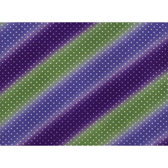 Zelouf Allover Square 2-Tone Glitter & Bias Ombre On Mjc , Sewing, DIY, Crafts Fabric by the Yard, Lavender/leaf, 7 Yard