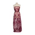 thumbnail image 1 of Zelouf Alyce 3D Floral Sequin Embroidery Mesh  , Sewing, DIY, Crafts Fabric by the Yard, Wine, 1 Yard, 1 of 3