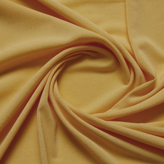 Zelouf Amuzen Crepe Knit , Sewing, DIY, Crafts Fabric by the Yard, Lemon Soda, 1 Yard
