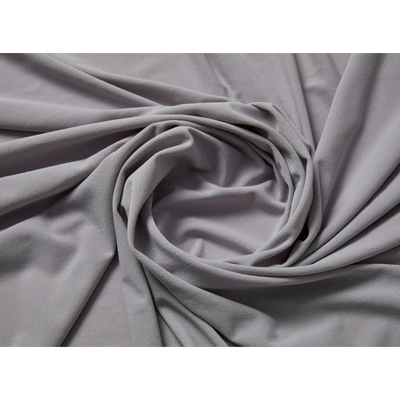 Zelouf Amuzen Crepe Knit , Sewing, DIY, Crafts Fabric by the Yard, Platinum Sparkle, 3 Yard