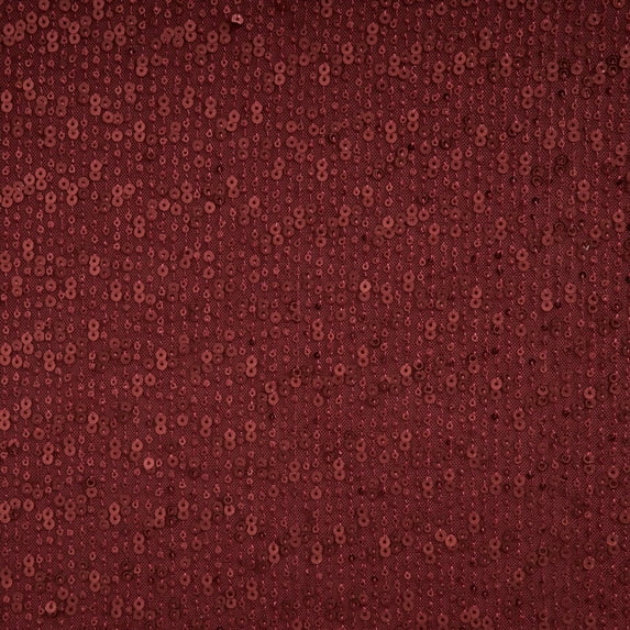 Zelouf Amy All Over Sequins Mesh , Sewing, DIY, Crafts Fabric by the Yard, Burgundy, 1 Yard