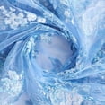 thumbnail image 1 of Zelouf Angelica Floral Embroidery Mesh  , Sewing, DIY, Crafts Fabric by the Yard, Delft Combo, 7 Yard, 1 of 2