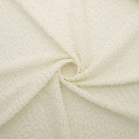 Zelouf Anna Woven Clip  , Sewing, DIY, Crafts Fabric by the Yard, Ivory, 3 Yard