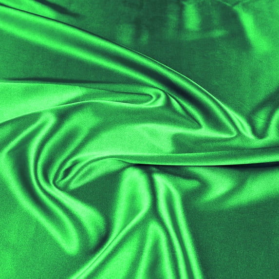 Zelouf Annabelle Stretch Satin , Sewing, DIY, Crafts Fabric by the Yard, French Green, 7 Yard
