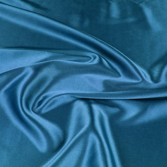 Zelouf Annabelle Stretch Satin , Sewing, DIY, Crafts Fabric by the Yard, Funky Neon Blue, 3 Yard