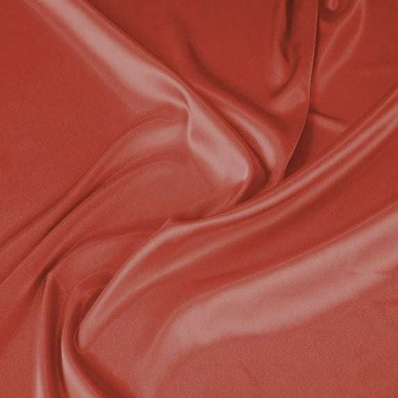 Zelouf Annabelle Stretch Satin , Sewing, DIY, Crafts Fabric by the Yard, Just Coral, 10 Yard