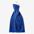 thumbnail image 1 of Zelouf Aoa Floral Embroidery Sequins Scuba  , Sewing, DIY, Crafts Fabric by the Yard, Cobalt Delight, 50 Yard, 1 of 2