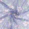 thumbnail image 1 of Zelouf Arabella Floral Print Metallic Mesh W/ Sequins  , Sewing, DIY, Crafts Fabric by the Yard, Navy/blue, 1 Yard, 1 of 4