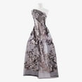 thumbnail image 1 of Zelouf Ashley Corded Floral Embroidery Mesh  , Sewing, DIY, Crafts Fabric by the Yard, Black/rose, 5 Yard, 1 of 2
