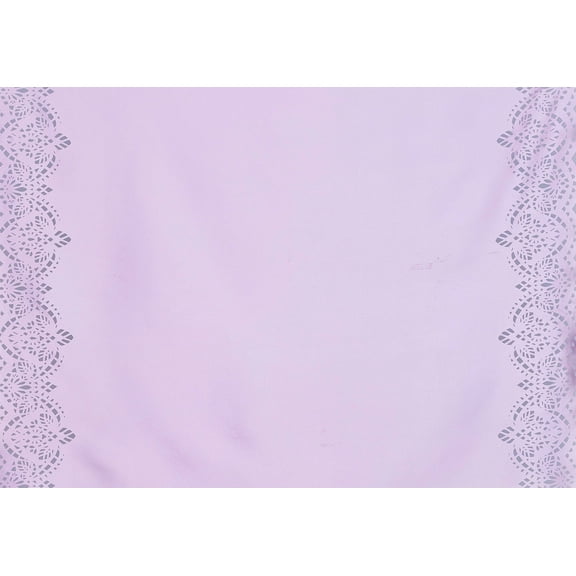 Zelouf Aslan Double Border Laser Cut Louie Satin , Sewing, DIY, Crafts Fabric by the Yard, Rose Bliss, 3 Yard