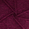 thumbnail image 1 of Zelouf Aurora Floral Eyelash Lace On Scuba  , Sewing, DIY, Crafts Fabric by the Yard, Baroque Burgundy, 20 Yard, 1 of 7