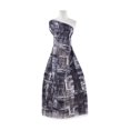 thumbnail image 1 of Zelouf Aurora Printed Lurex Stripe Chiffon  , Sewing, DIY, Crafts Fabric by the Yard, Black/taupe, 10 Yard, 1 of 2
