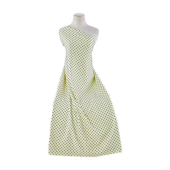 Zelouf Baby Asprin Flocked On Techno Knit , Sewing, DIY, Crafts Fabric by the Yard, Yellow Angel, 10 Yard