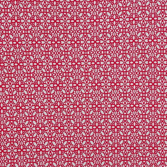 Zelouf Beloved Floral Lace , Sewing, DIY, Crafts Fabric by the Yard, Majestic Scarlet/burgundy, 1 Yard