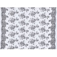 thumbnail image 1 of Zelouf Betsy Floral Embroidered Poplin  , Sewing, DIY, Crafts Fabric by the Yard, White/black, 3 Yard, 1 of 2