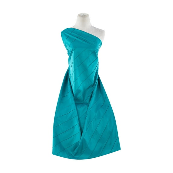 Zelouf Bias Pintuck On Alexandra N/p Taffeta , Sewing, DIY, Crafts Fabric by the Yard, Emerald Bistro, 5 Yard