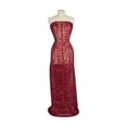 thumbnail image 1 of Zelouf Blakely Corded Sequin Embroidery  , Sewing, DIY, Crafts Fabric by the Yard, Wine, 10 Yard, 1 of 3
