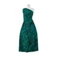 thumbnail image 1 of Zelouf Blue Moon Flocked Scuba  , Sewing, DIY, Crafts Fabric by the Yard, Emerald/black, 1 Yard, 1 of 2