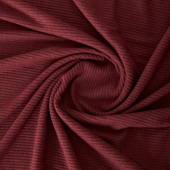 Zelouf Brushed Haachi , Sewing, DIY, Crafts Fabric by the Yard, Merlot/black, 7 Yard