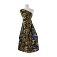 thumbnail image 1 of Zelouf Carnival Print  , Sewing, DIY, Crafts Fabric by the Yard, 549 Gold/cobalt, 20 Yard, 1 of 2