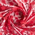 thumbnail image 1 of Zelouf Caryn 3D Flower Embroidery Mesh  , Sewing, DIY, Crafts Fabric by the Yard, Crimson | 24286, 5 Yard, 1 of 3