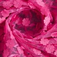 thumbnail image 1 of Zelouf Caryn 3D Flower Embroidery Mesh  , Sewing, DIY, Crafts Fabric by the Yard, Hotpink, 10 Yard, 1 of 3