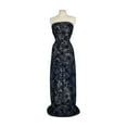 thumbnail image 1 of Zelouf Cassidy Floral Paisley Flocked Yoryu  , Sewing, DIY, Crafts Fabric by the Yard, Blue/black, 3 Yard, 1 of 3
