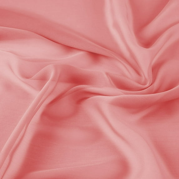 Zelouf Cationic Chiffon , Sewing, DIY, Crafts Fabric by the Yard, Dk Pink, 7 Yard