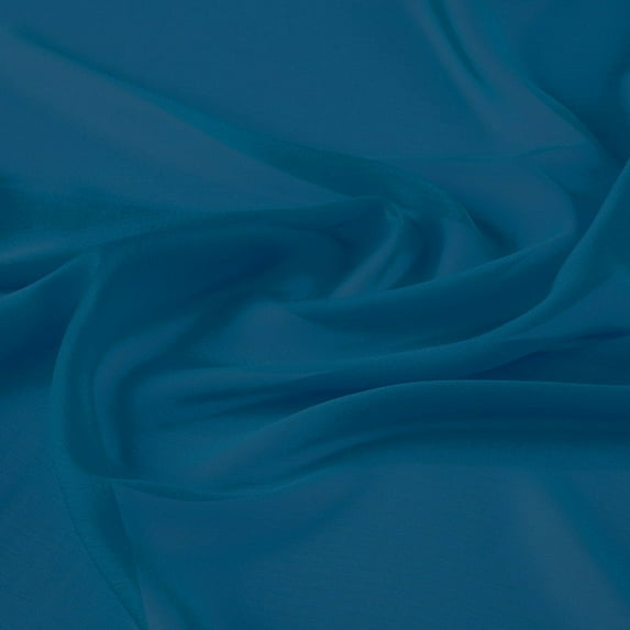 Zelouf Cationic Chiffon , Sewing, DIY, Crafts Fabric by the Yard, Shock Peacock, 50 Yard