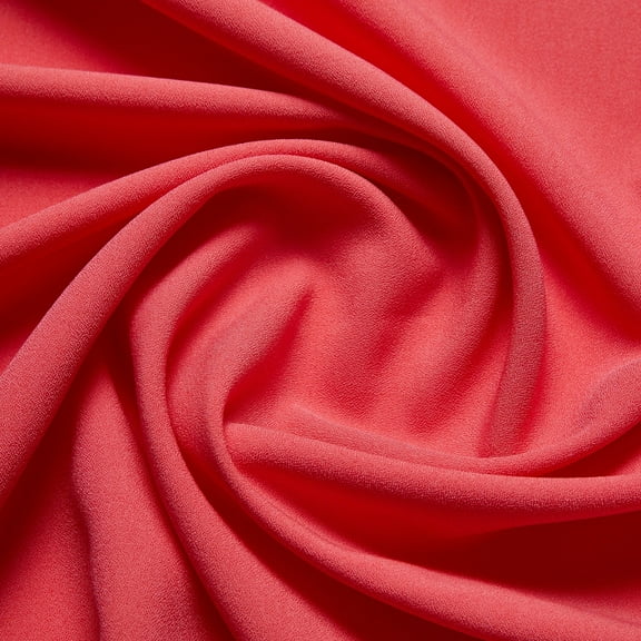 Zelouf Celeste Crepe  , Sewing, DIY, Crafts Fabric by the Yard, 838 Salmon, 5 Yard