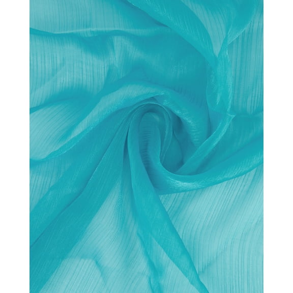 Zelouf Charley Varigated Organza , Sewing, DIY, Crafts Fabric by the Yard, Turquoise, 3 Yard
